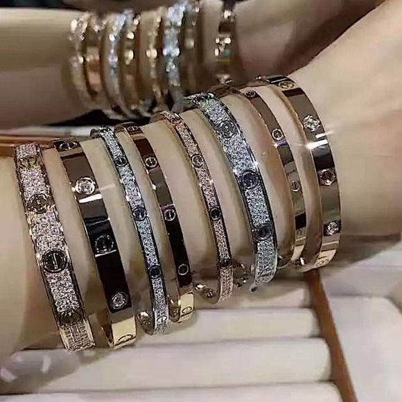 Screwdriver Love Rose Gold Bangle Bracelet Luxury - Picture 3 of 6